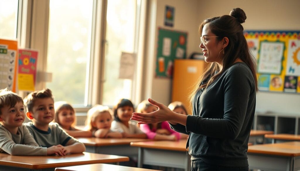 Student Teaching in Classroom